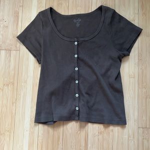 John galt (brandy Mellville) brown crop top